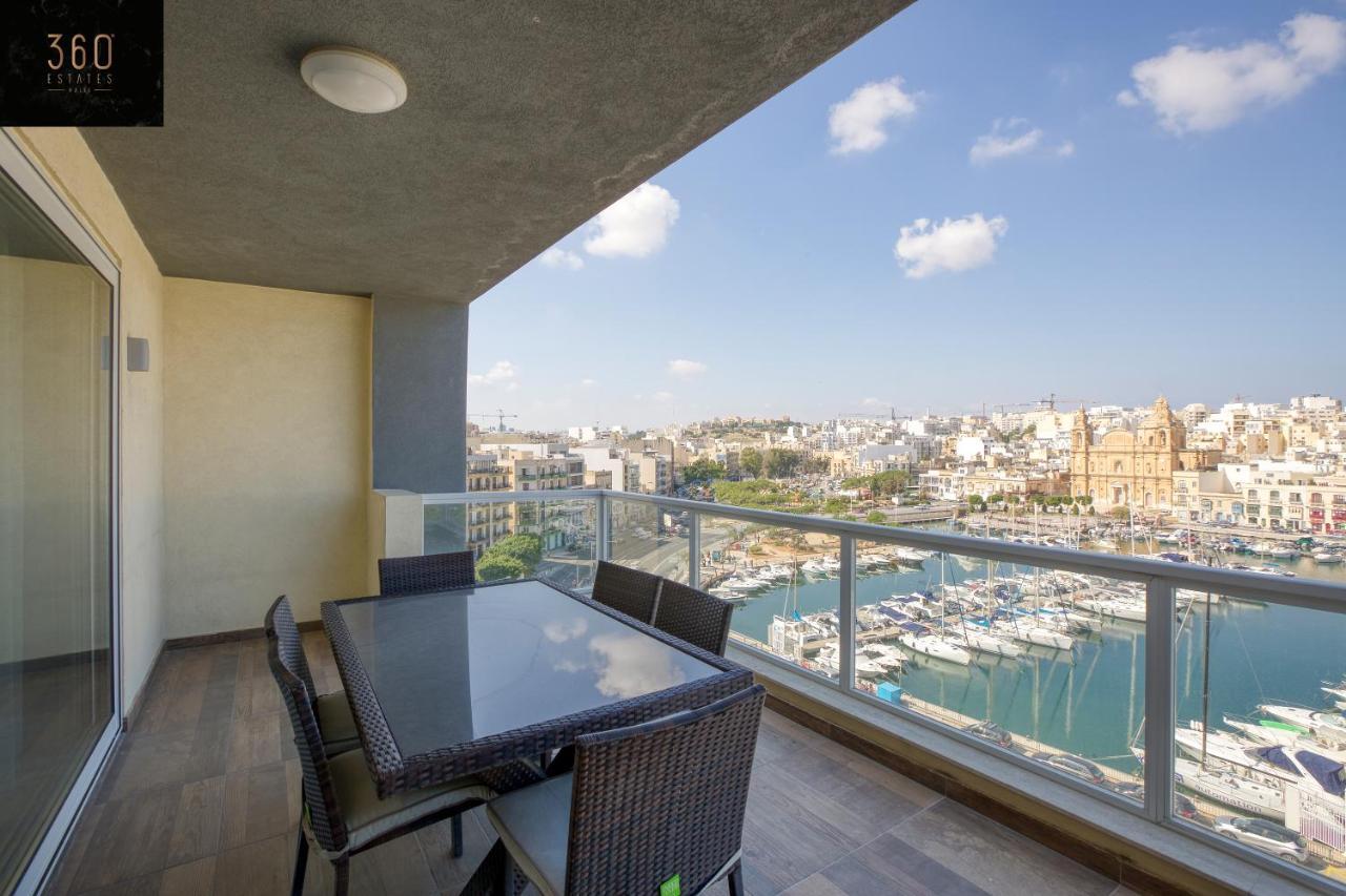 Seafront, Designer Apt With Private Terrace & Wifi By 360 Estates Pietà Exterior foto