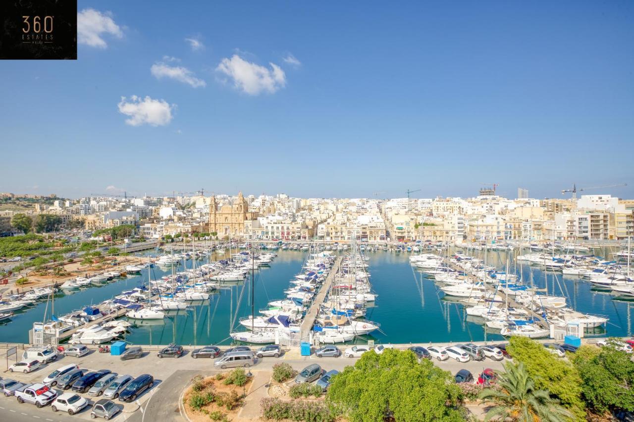 Seafront, Designer Apt With Private Terrace & Wifi By 360 Estates Pietà Exterior foto