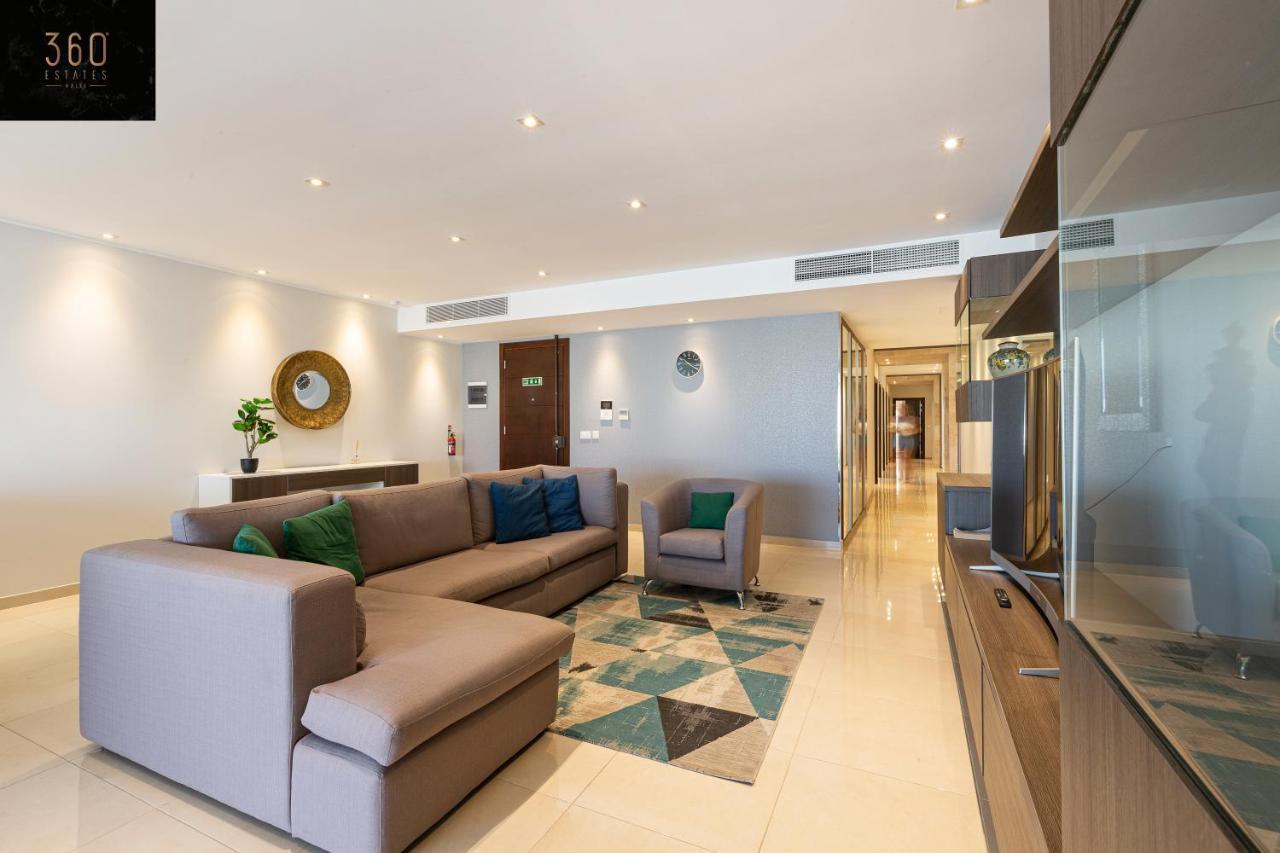 Seafront, Designer Apt With Private Terrace & Wifi By 360 Estates Pietà Exterior foto