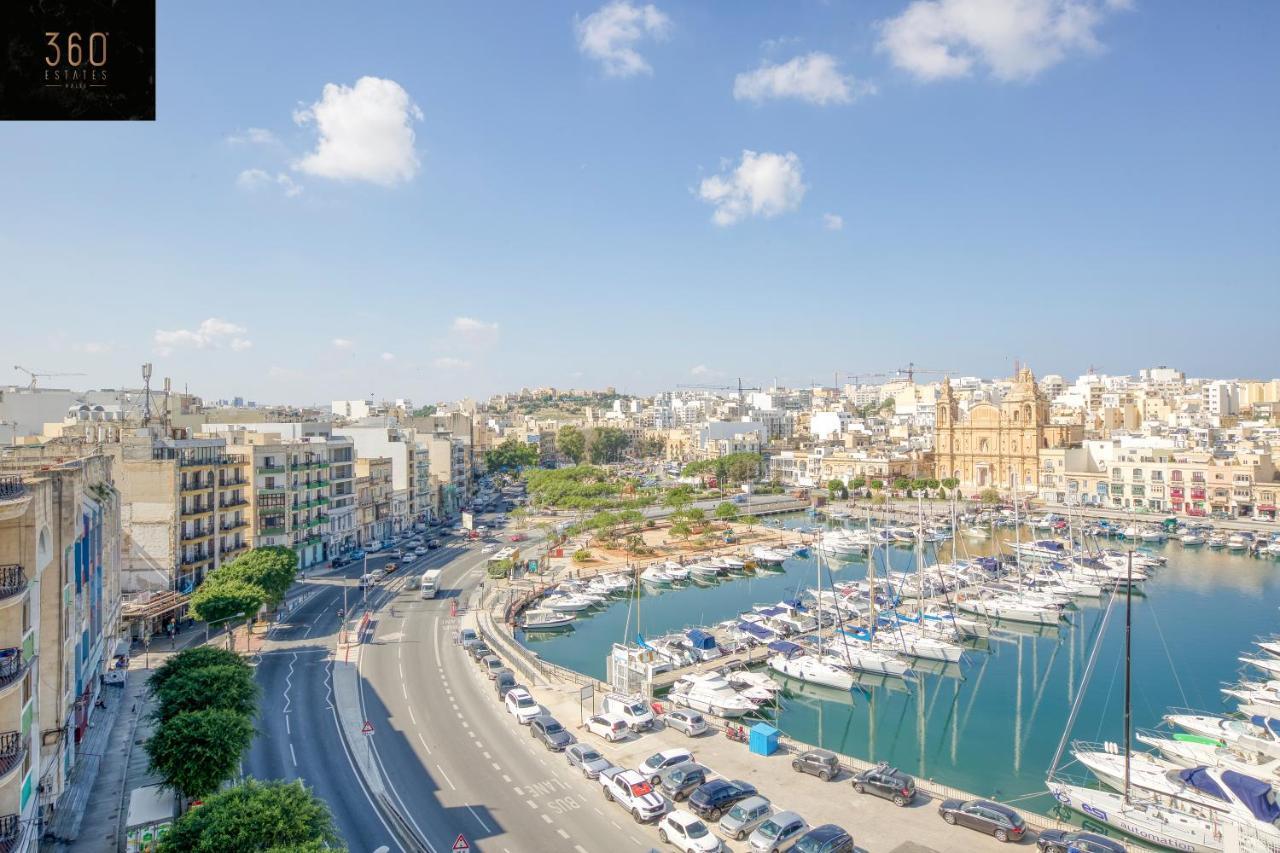 Seafront, Designer Apt With Private Terrace & Wifi By 360 Estates Pietà Exterior foto