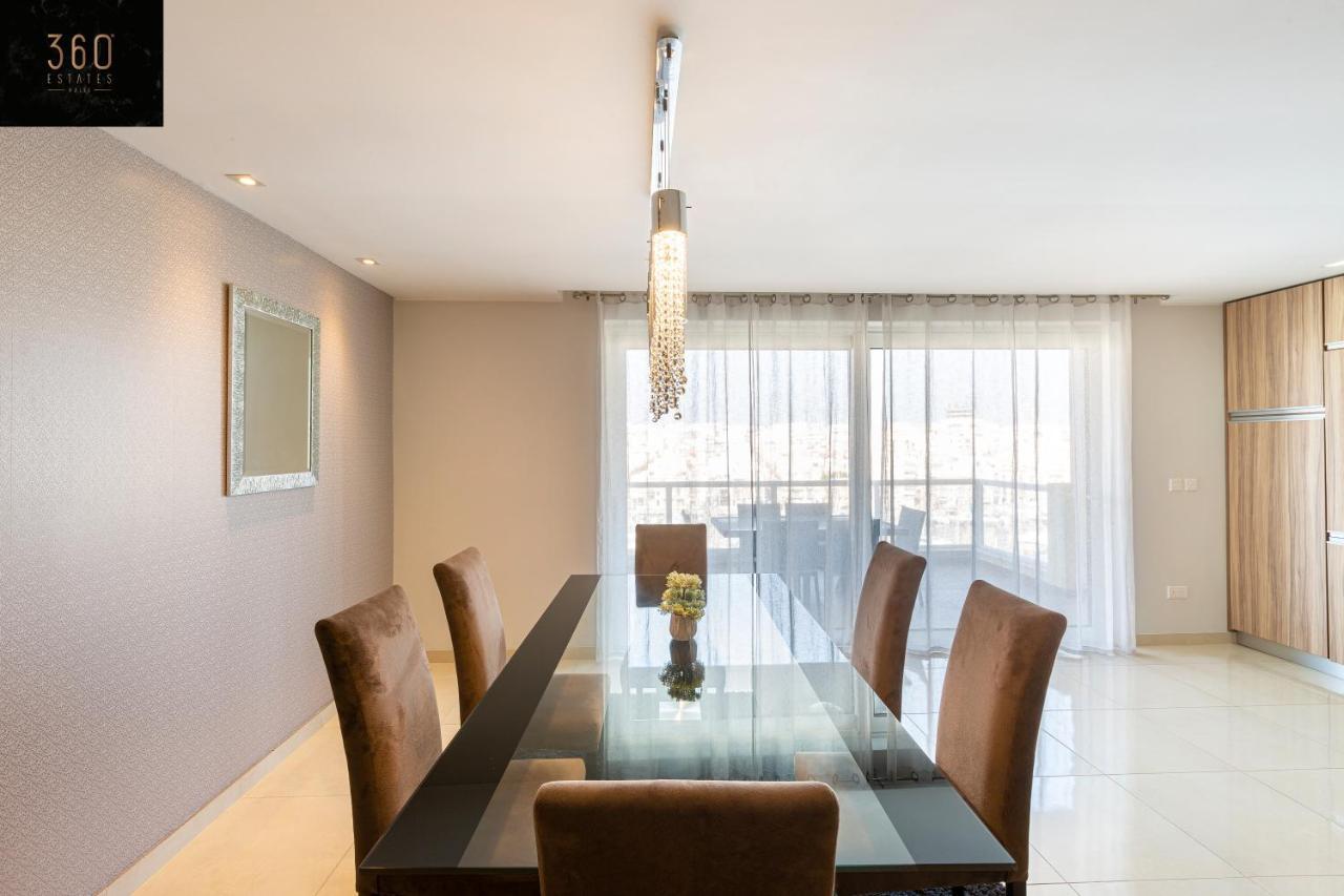 Seafront, Designer Apt With Private Terrace & Wifi By 360 Estates Pietà Exterior foto